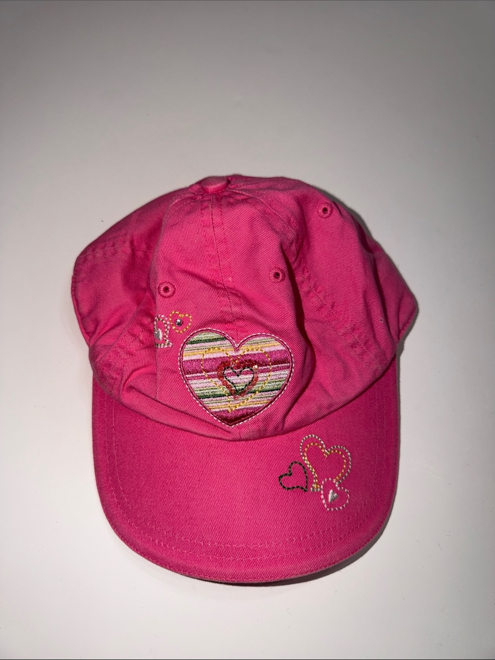 Kids Pink Heart Baseball ‘Love’ Cap The Children’s Place
